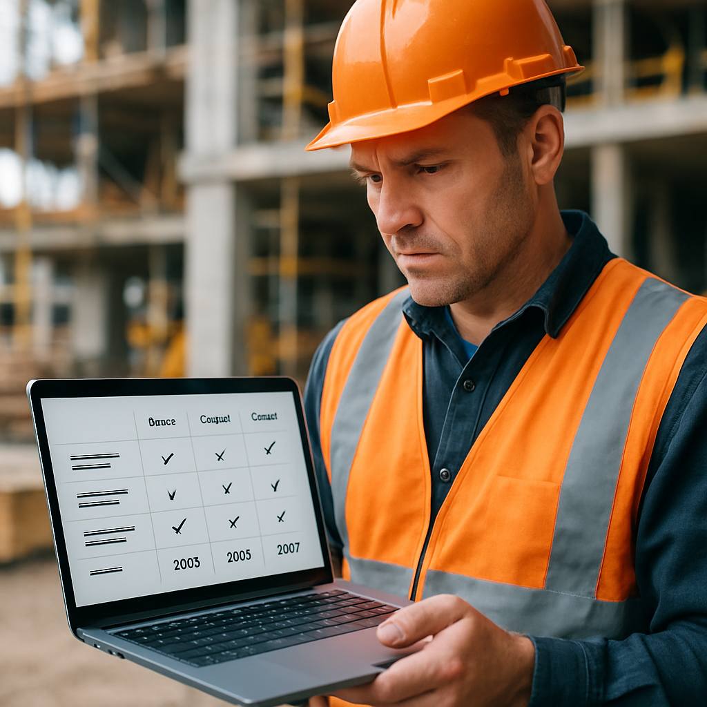 Comparaison en ligne d'assurances décennales sur ordinateur